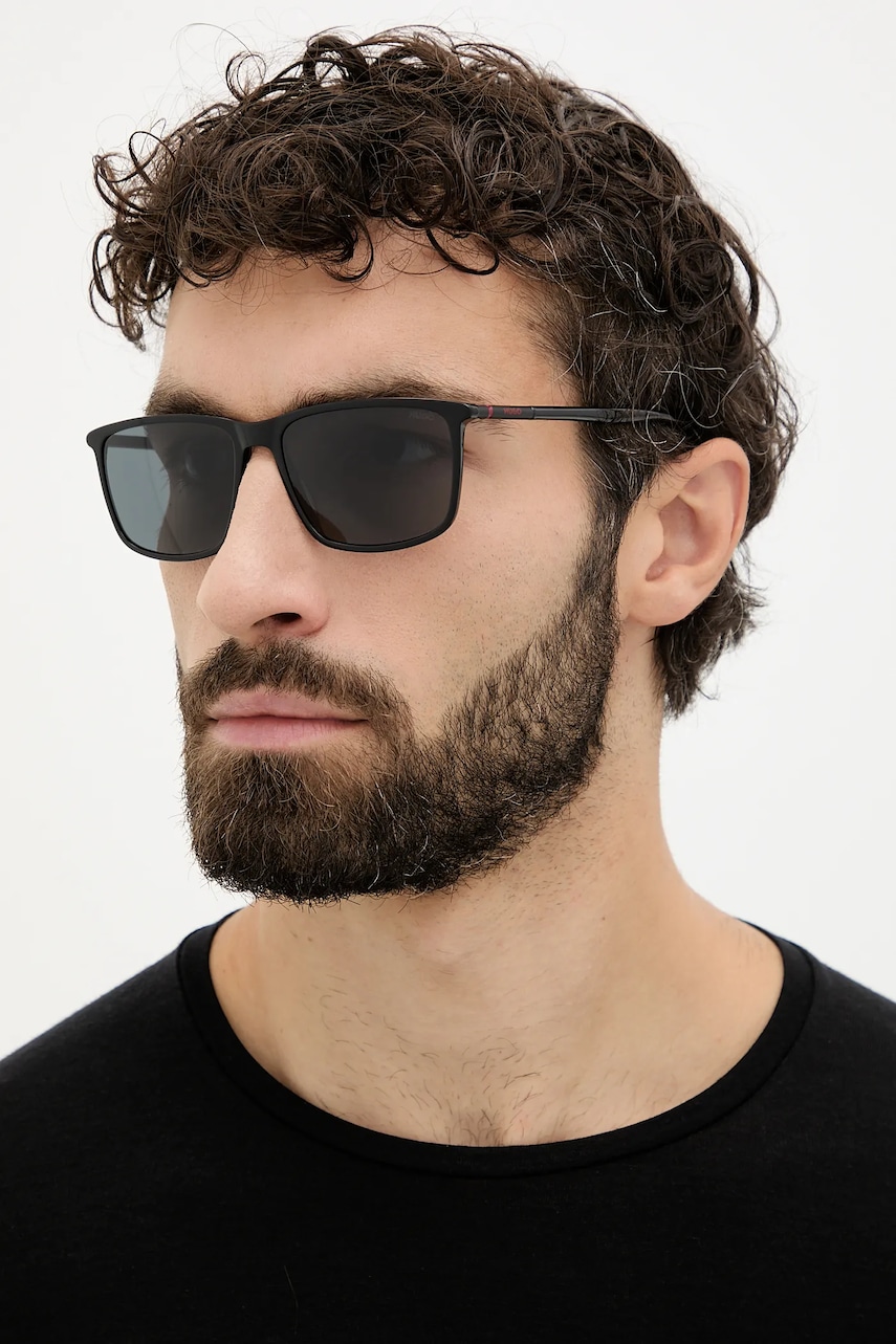 HUGO ochelari de soare culoarea negru, HG 1374/S