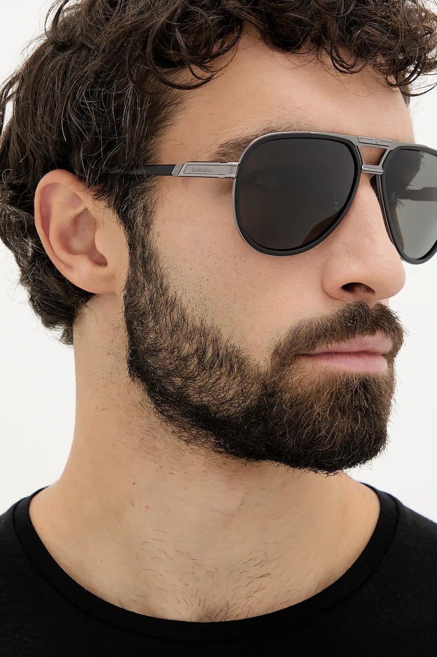 Γυαλιά ηλίου Carrera ανδρικά, χρώμα: μαύρο, CARRERA 1076/S φωτογραφία