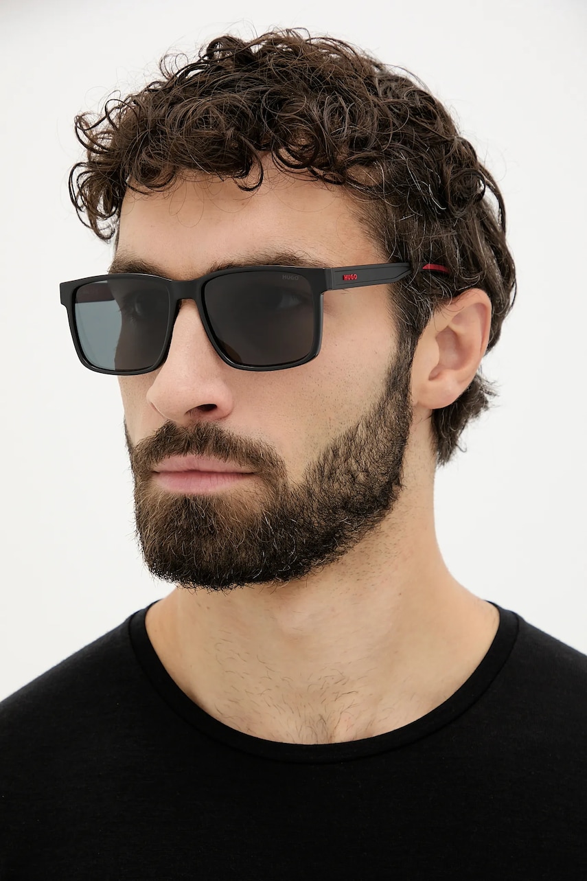HUGO ochelari de soare culoarea negru, HG 1383/S