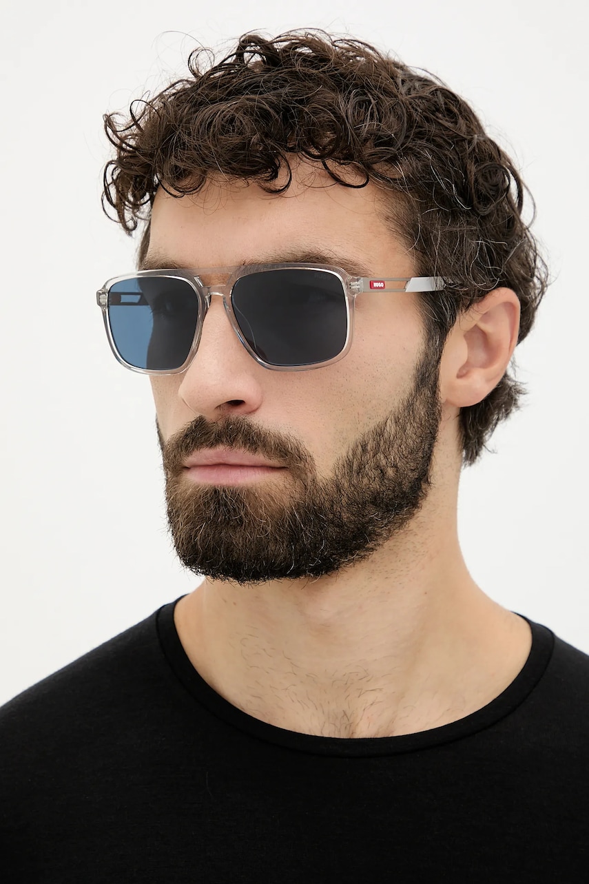 HUGO ochelari de soare culoarea transparent, HG 1383/S
