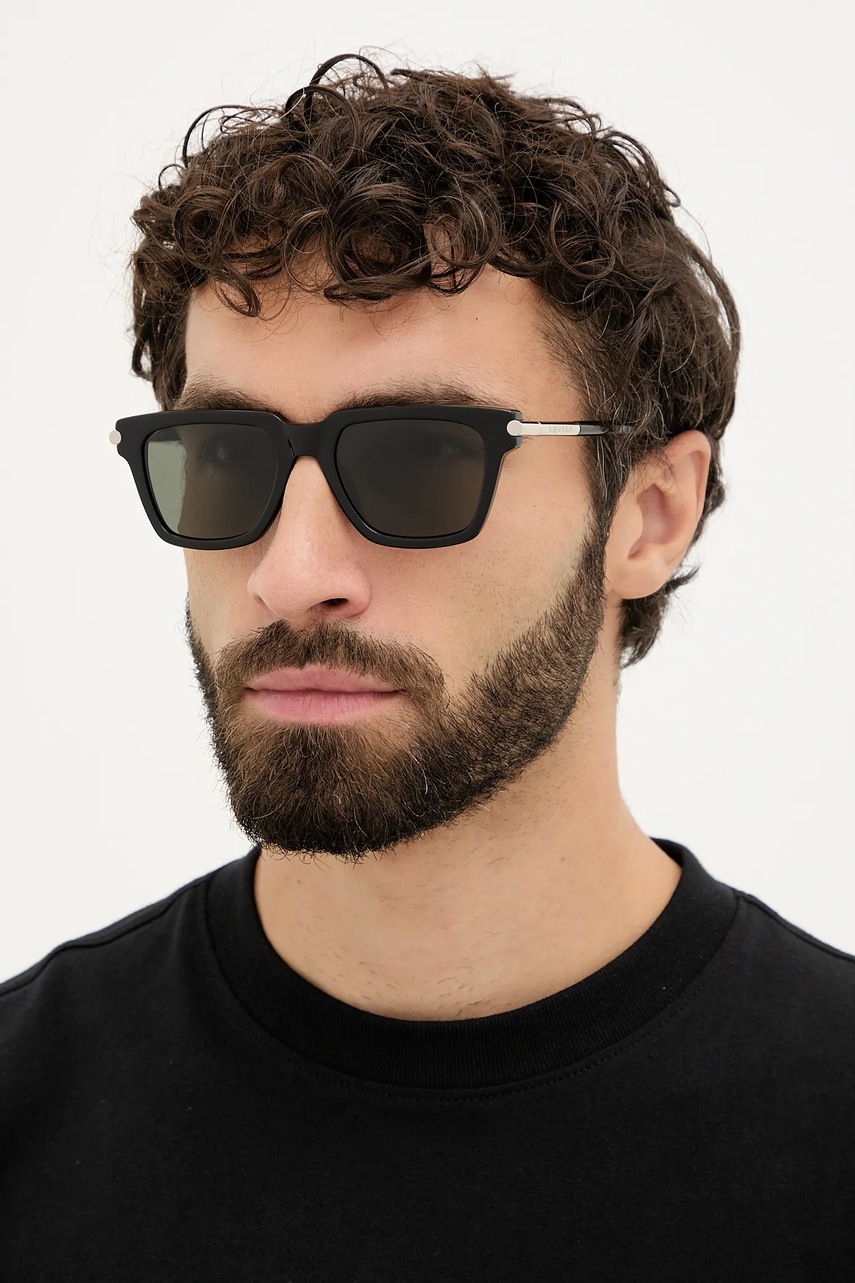 Alexander McQueen ochelari de soare culoarea negru, AM0519S