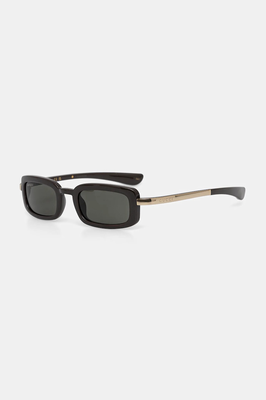 Levně Sluneční brýle Gucci pánské, hnědá barva, GG1943S