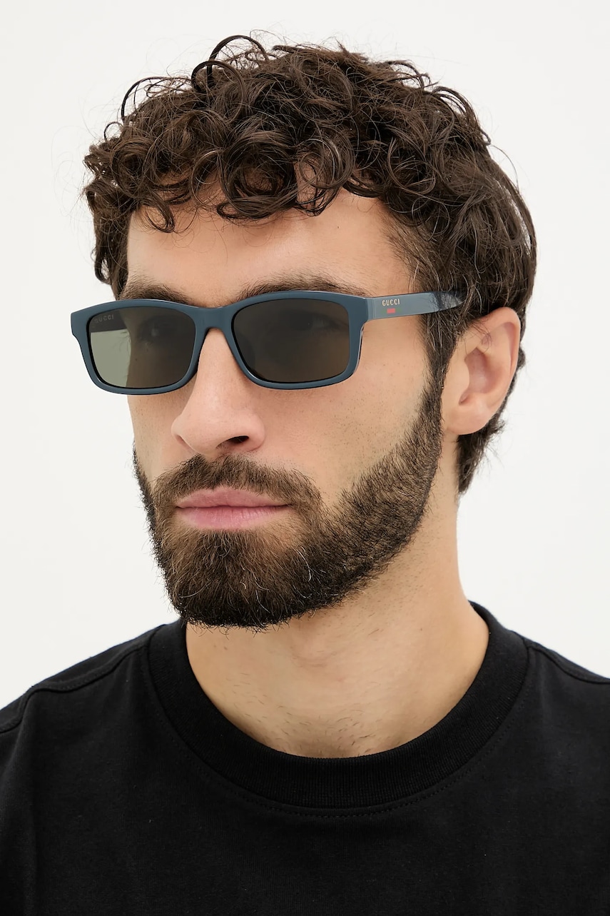 Gucci ochelari de soare culoarea bleumarin, GG1986SA