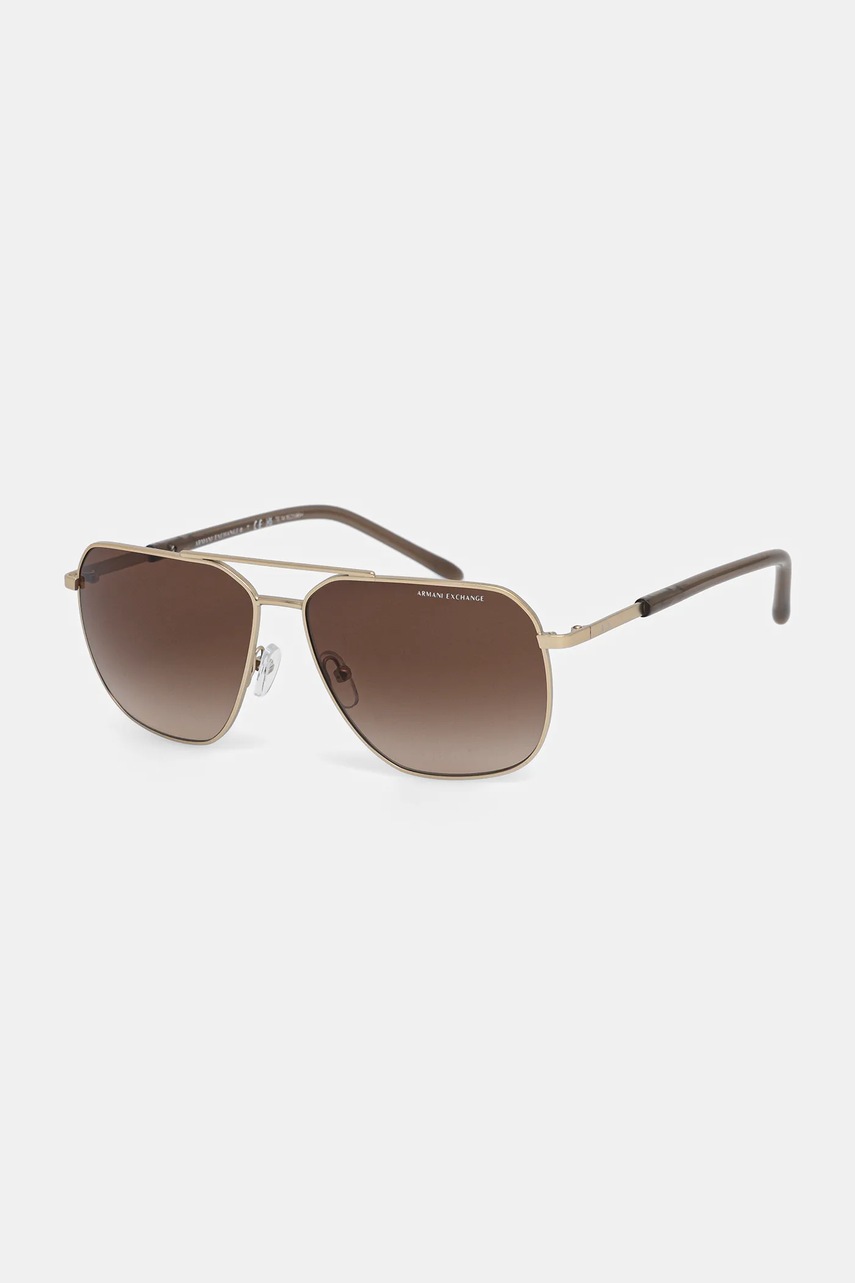 Armani Exchange ochelari de soare culoarea auriu, 0AX2057S