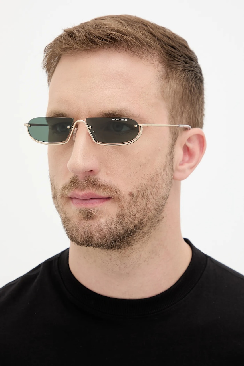 Armani Exchange ochelari de soare culoarea auriu, 0AX2058S