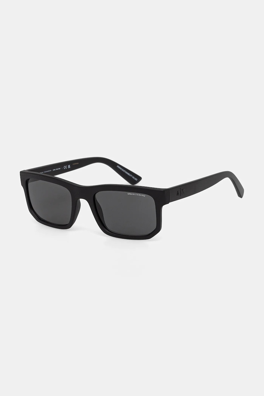 Armani Exchange ochelari de soare culoarea negru, 0AX4165S