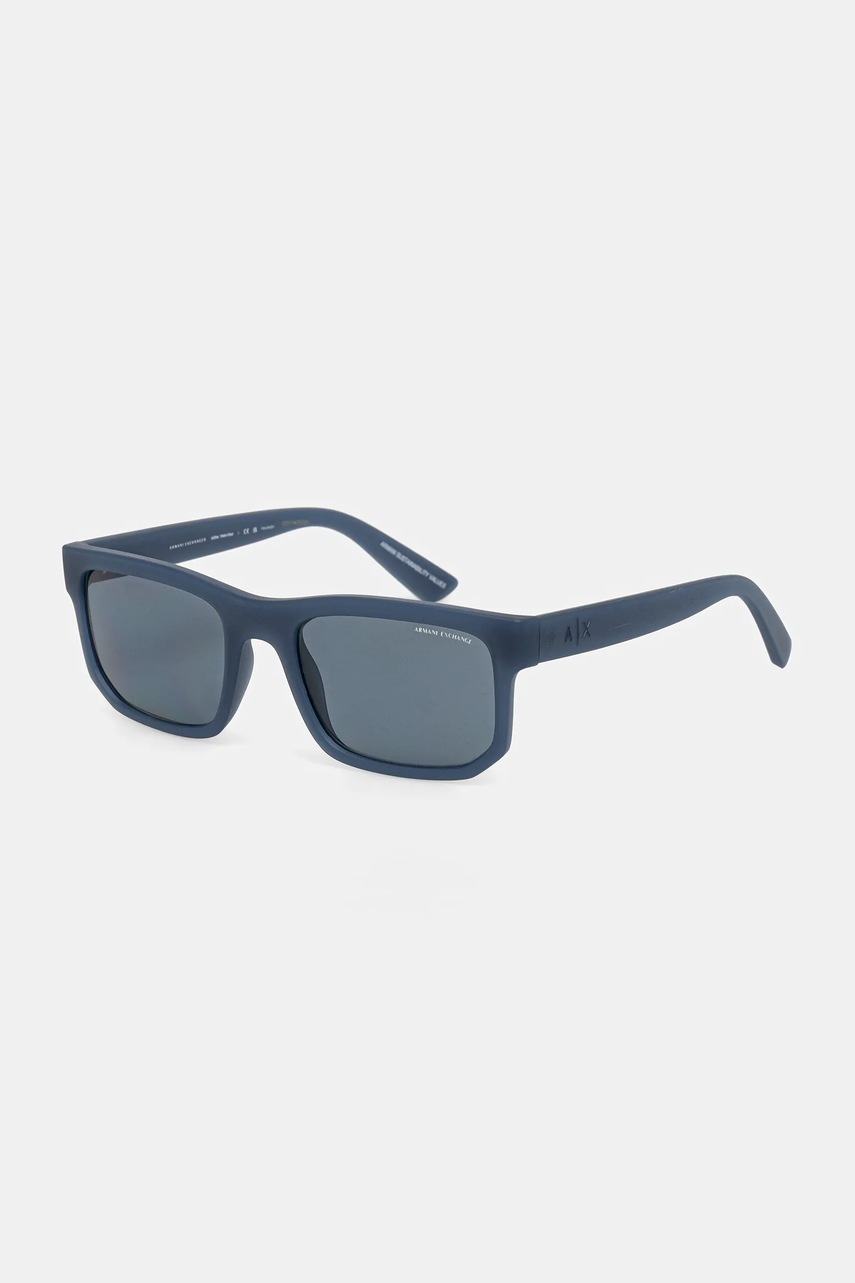 Armani Exchange ochelari de soare culoarea bleumarin, 0AX4165S