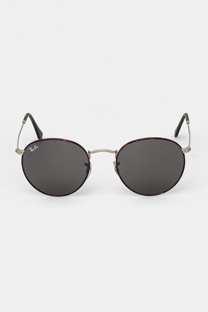 Солнцезащитные очки Ray-Ban ROUND METAL цвет коричневый 0RB3447 Солнцезащитные очки Ray-Ban ROUND METAL цвет коричневый 0RB3447