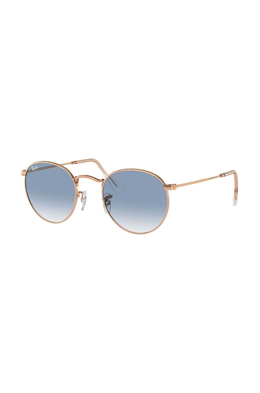 Ray-Ban ochelari de soare ROUND METAL culoarea auriu, 0RB3447 Ray-Ban ochelari de soare ROUND METAL culoarea auriu, 0RB3447