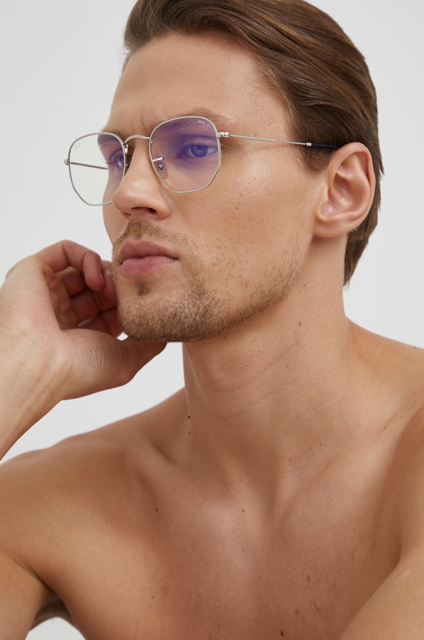

Слънчеви очила Ray-Ban в сребристо, Сребърен