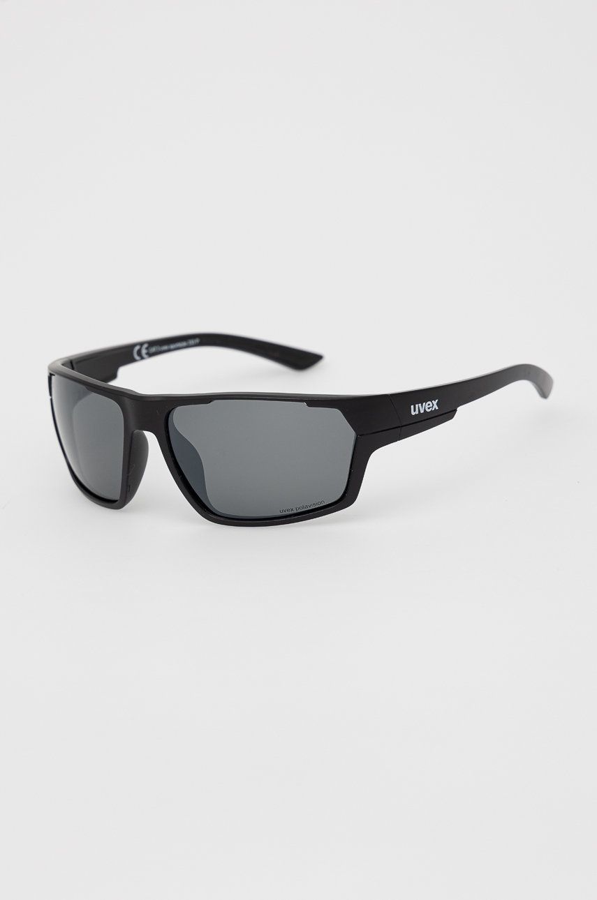 Uvex ochelari de soare Sportstyle 233 P culoarea negru 233 imagine megaplaza.ro
