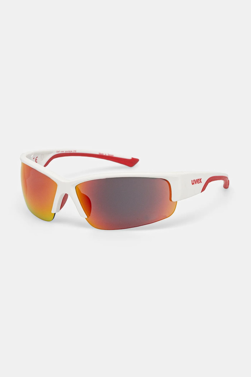 Uvex ochelari de soare Sportstyle 215 culoarea alb Uvex ochelari de soare Sportstyle 215 culoarea alb