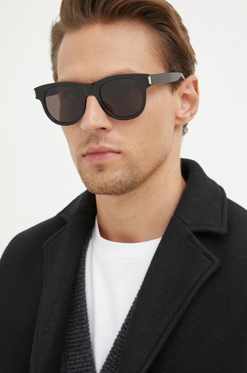 Saint Laurent ochelari de soare culoarea negru Saint Laurent ochelari de soare culoarea negru