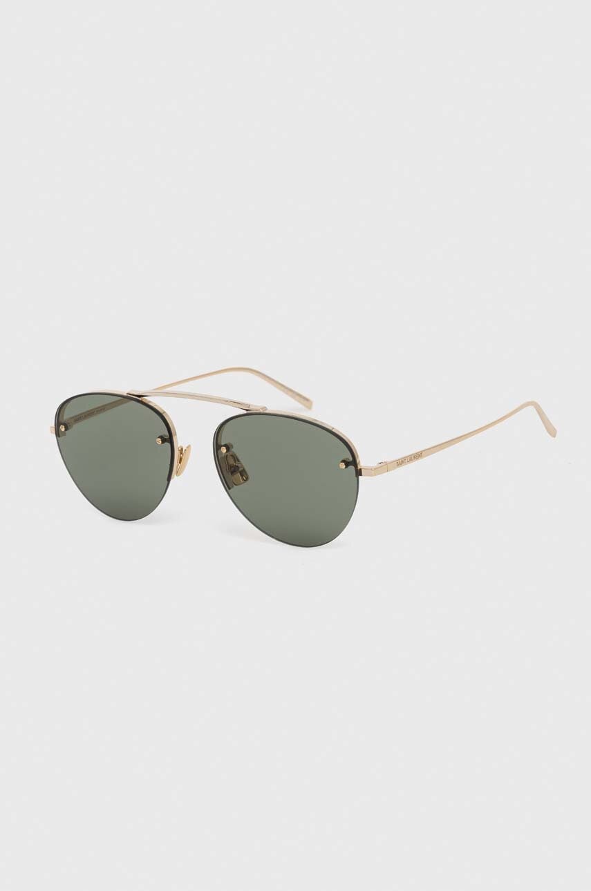 Saint Laurent ochelari de soare culoarea auriu Saint Laurent ochelari de soare culoarea auriu