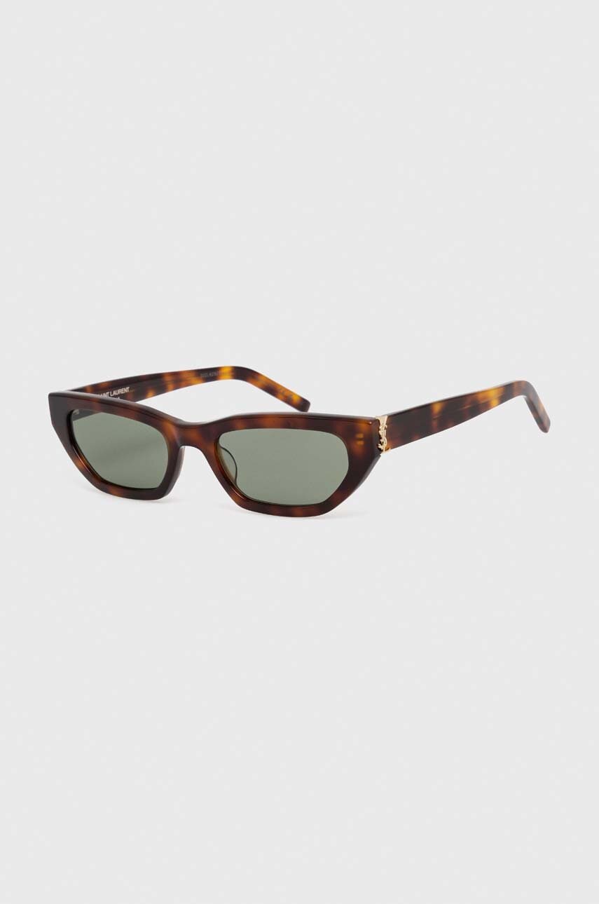 Saint Laurent ochelari de soare culoarea maro