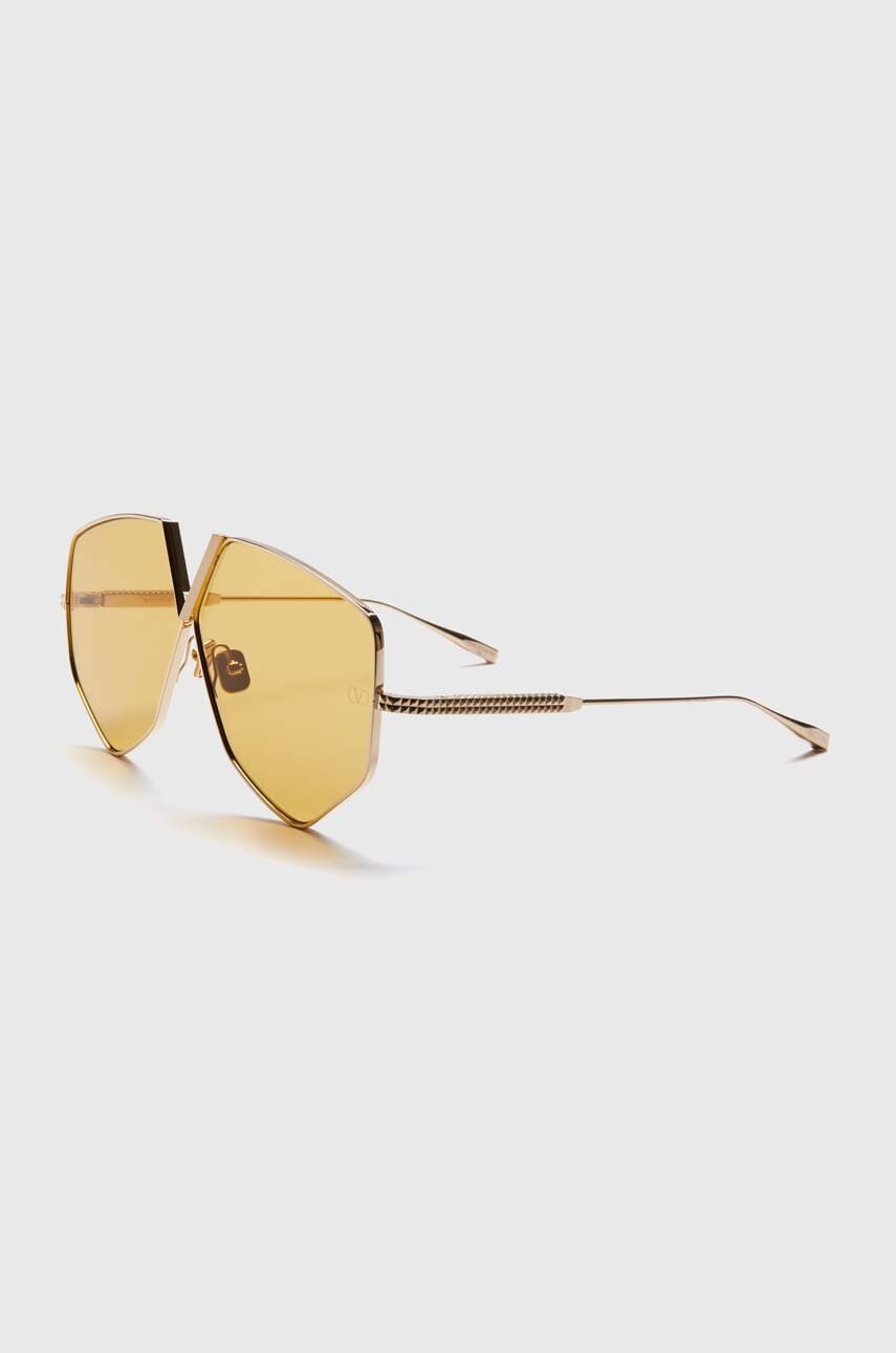 Valentino ochelari de soare V - HEXAGON culoarea auriu, VLS-115D Valentino ochelari de soare V - HEXAGON culoarea auriu, VLS-115D