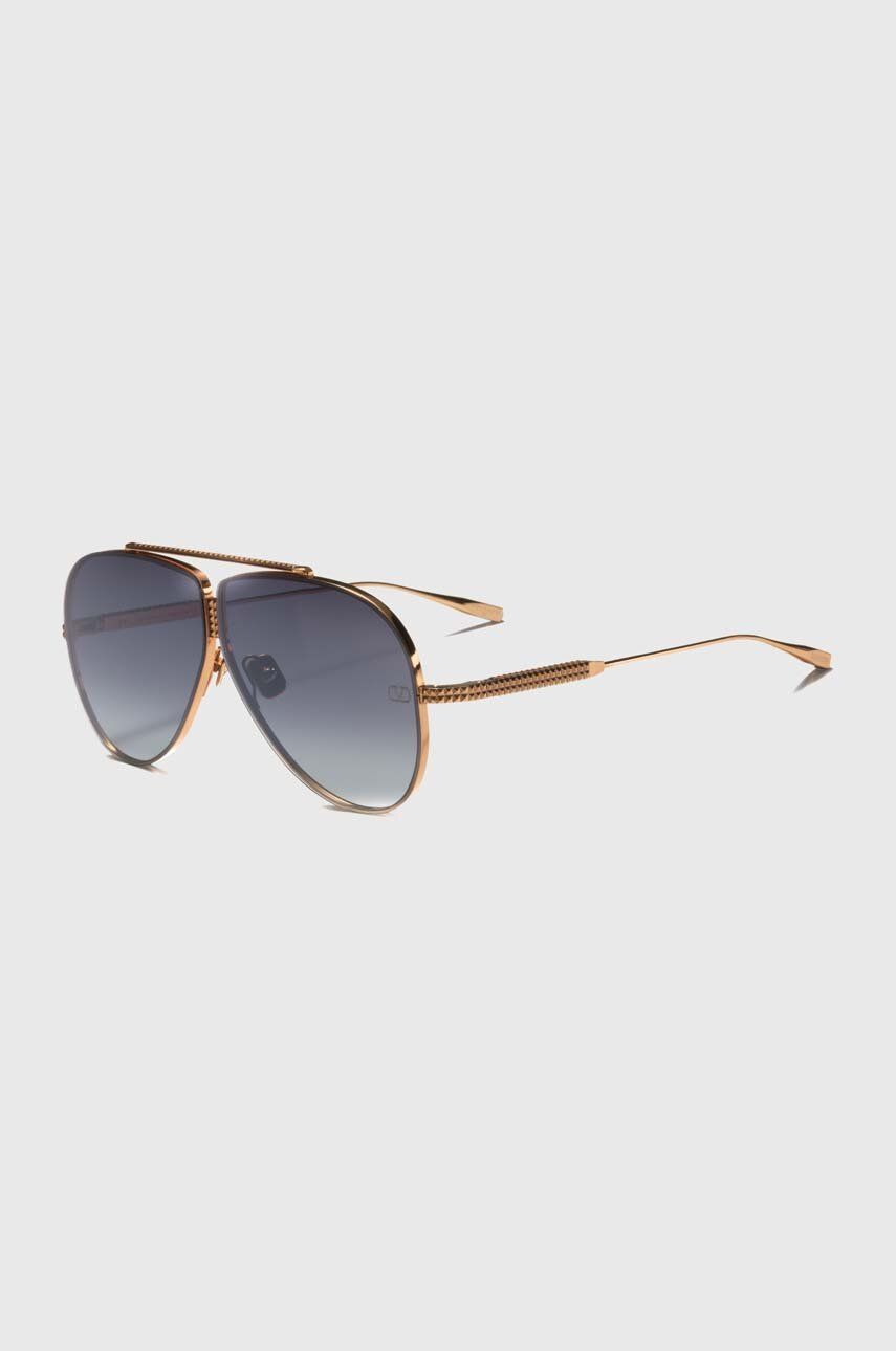 Valentino ochelari de soare XVI culoarea auriu, VLS-100A