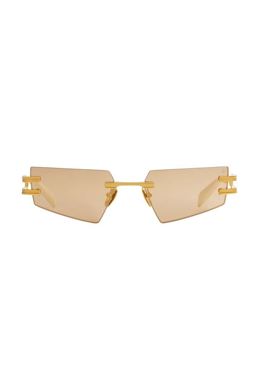 Balmain ochelari de soare FIXE culoarea auriu, BPS-123D