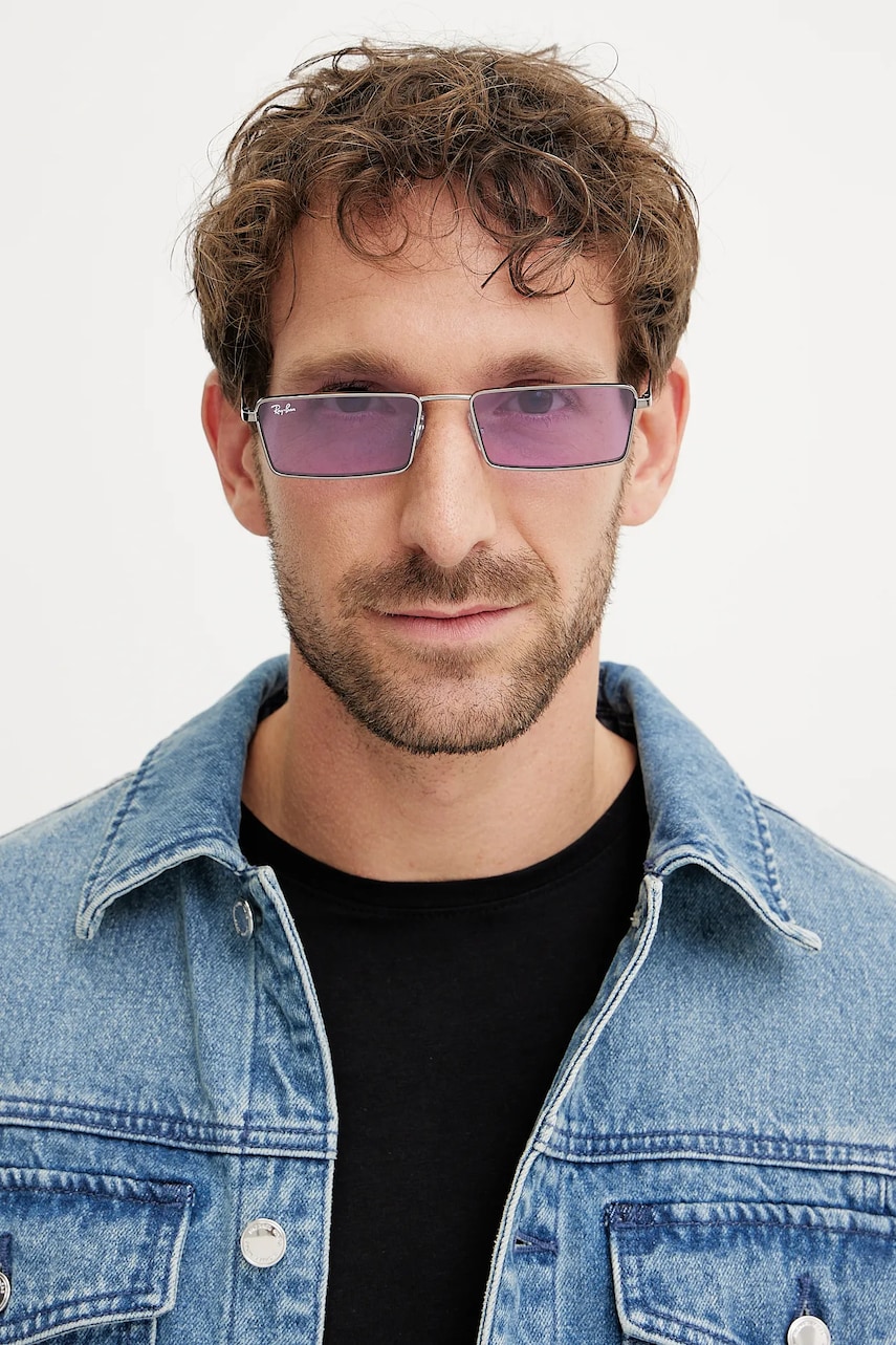 Солнцезащитные очки Ray-Ban цвет серебрянный 0RB3741 Солнцезащитные очки Ray-Ban цвет серебрянный 0RB3741