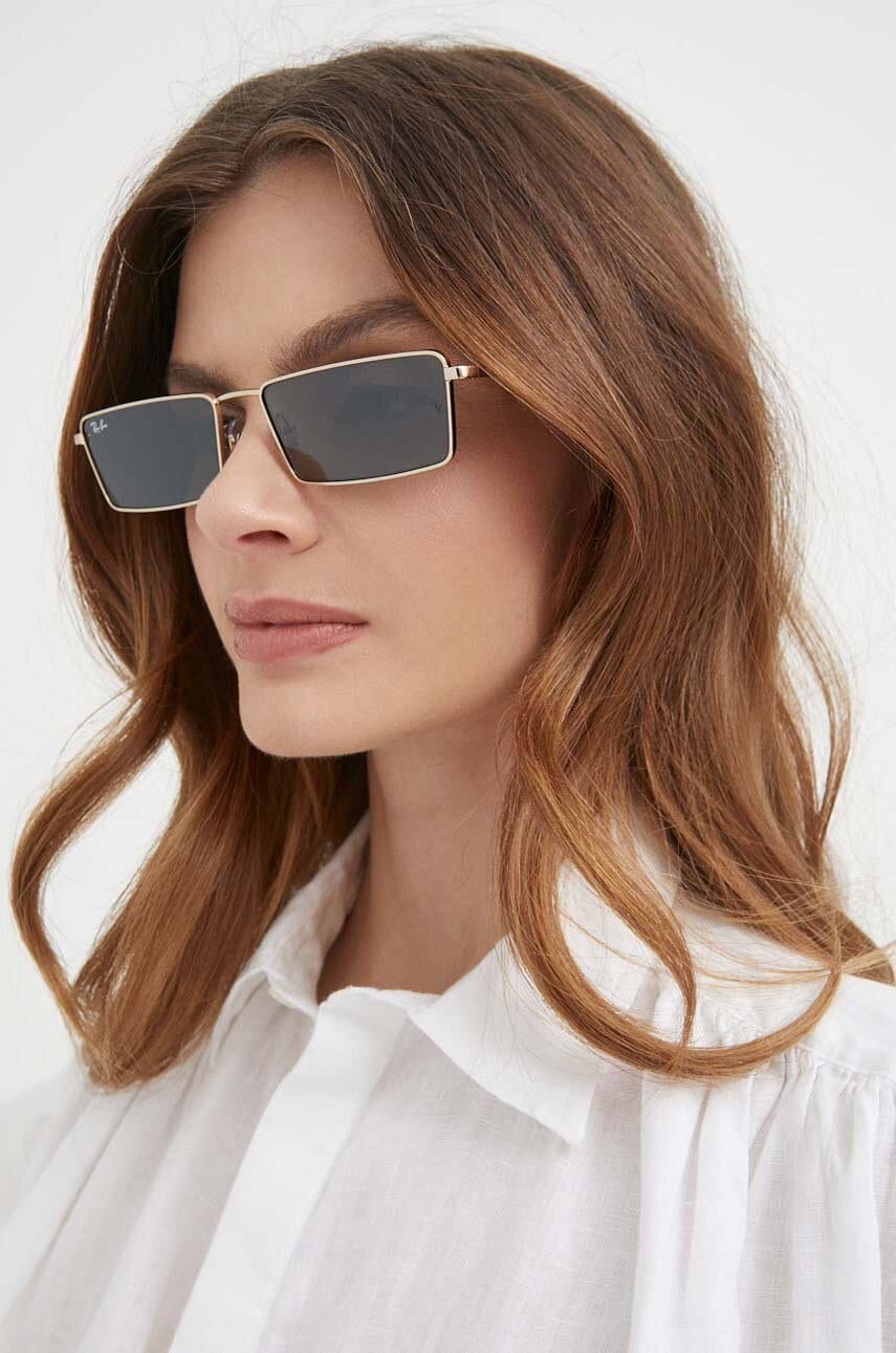 Ray-Ban ochelari de soare culoarea argintiu, 0RB3741 Ray-Ban ochelari de soare culoarea argintiu, 0RB3741