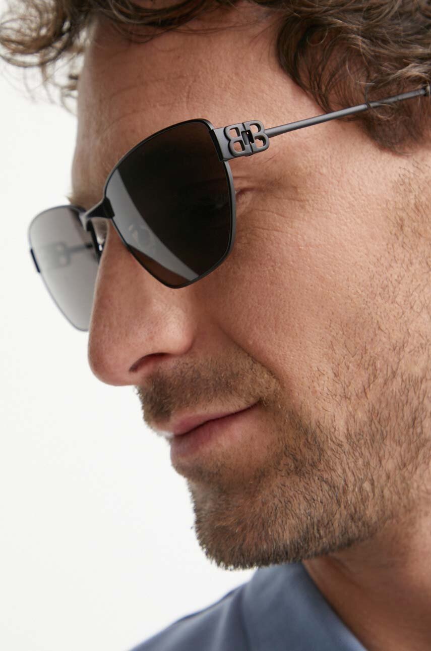 Γυαλιά ηλίου Balenciaga χρώμα: μαύρο, BB0337SK φωτογραφία