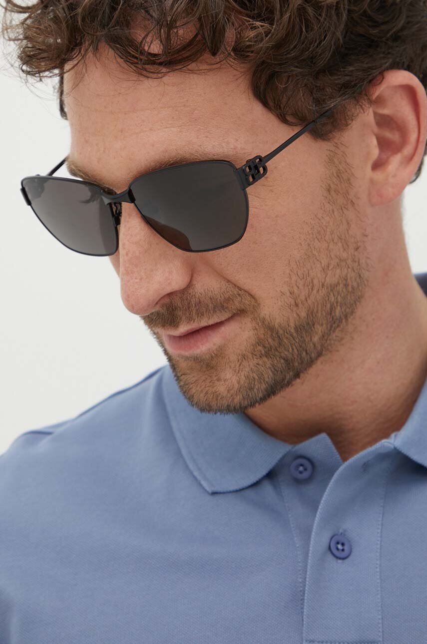 Γυαλιά ηλίου Balenciaga χρώμα: μαύρο, BB0337SK φωτογραφία