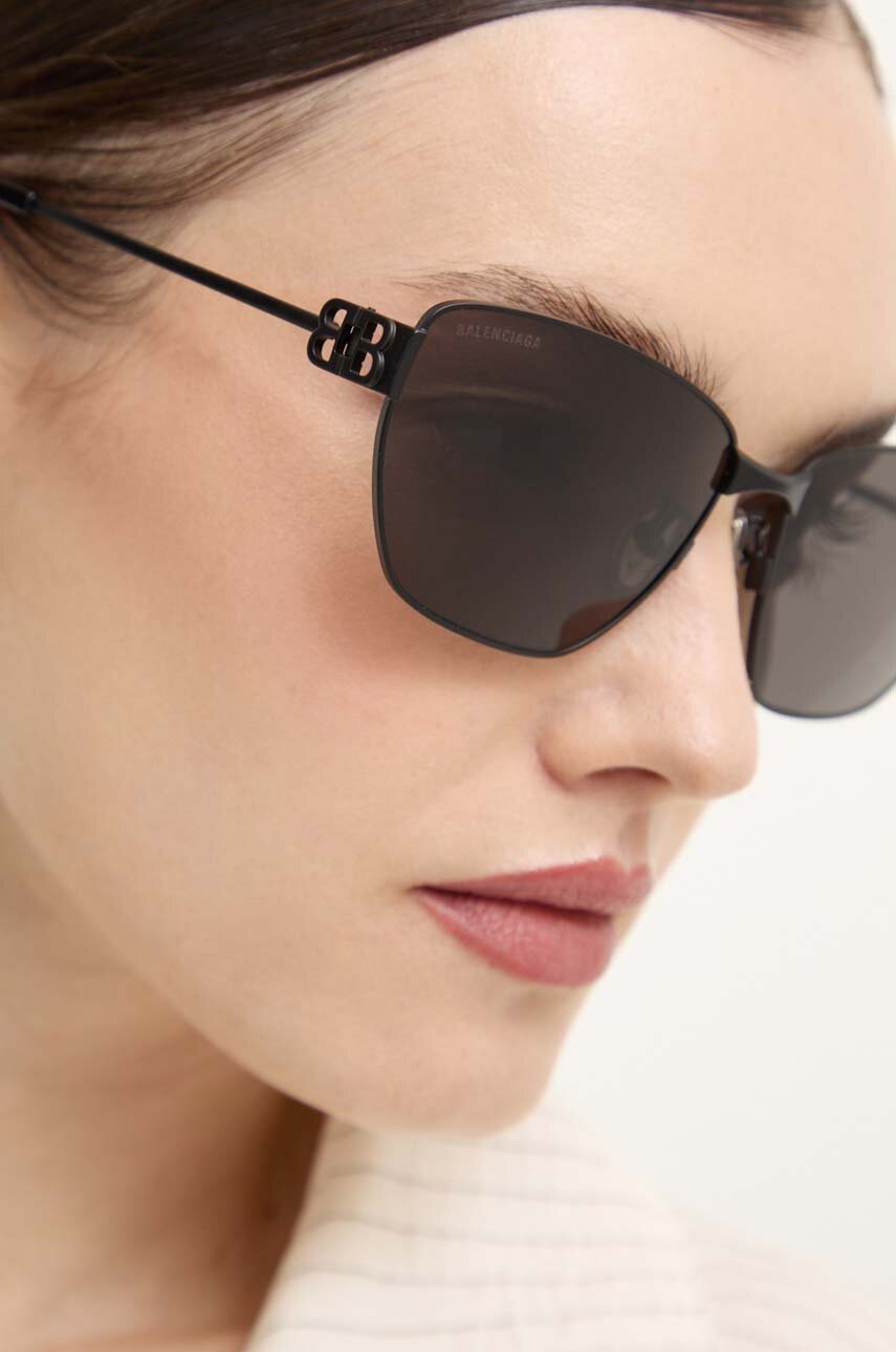 Γυαλιά ηλίου Balenciaga χρώμα: μαύρο, BB0337SK φωτογραφία