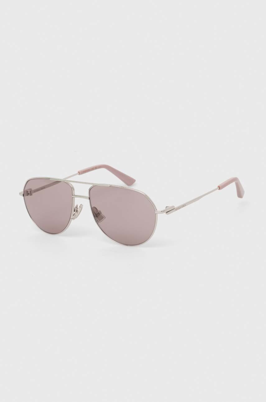 Bottega Veneta ochelari de soare culoarea argintiu, BV1302S
