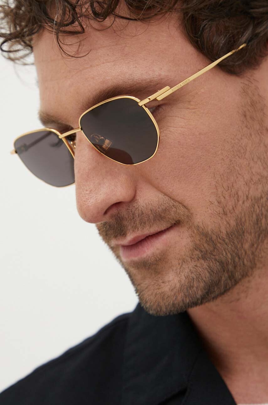 Γυαλιά ηλίου Bottega Veneta χρώμα: χρυσαφί, BV1301S φωτογραφία