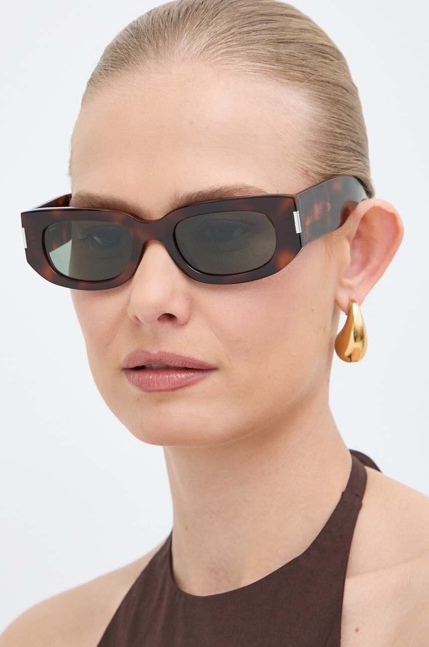 Γυαλιά ηλίου Saint Laurent χρώμα: καφέ, SL 697 φωτογραφία