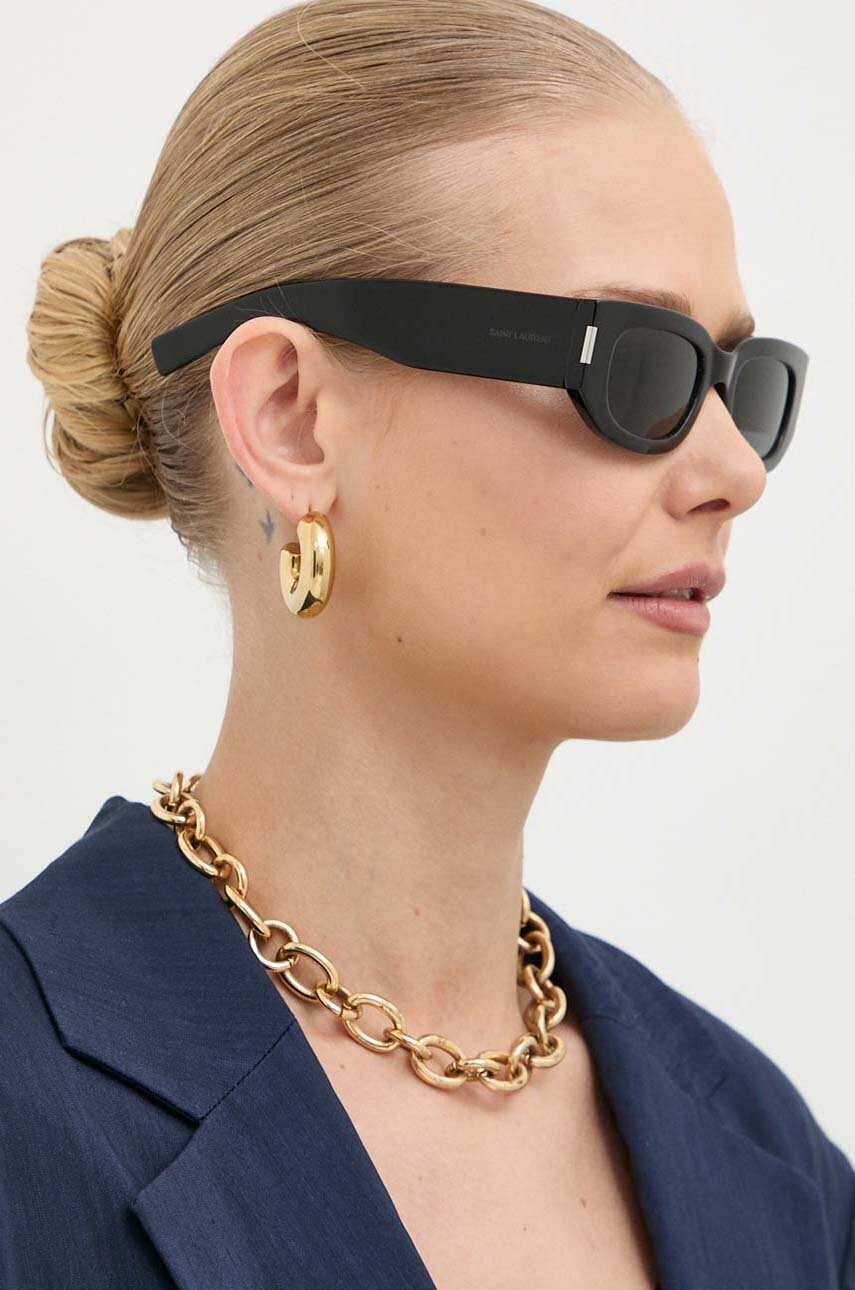 Γυαλιά ηλίου Saint Laurent χρώμα: μαύρο, SL 697 φωτογραφία