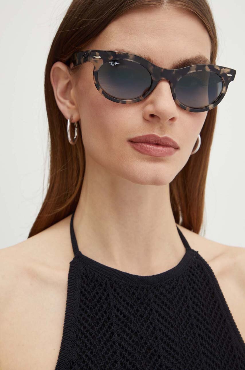 Γυαλιά ηλίου Ray-Ban χρώμα: μαύρο φωτογραφία