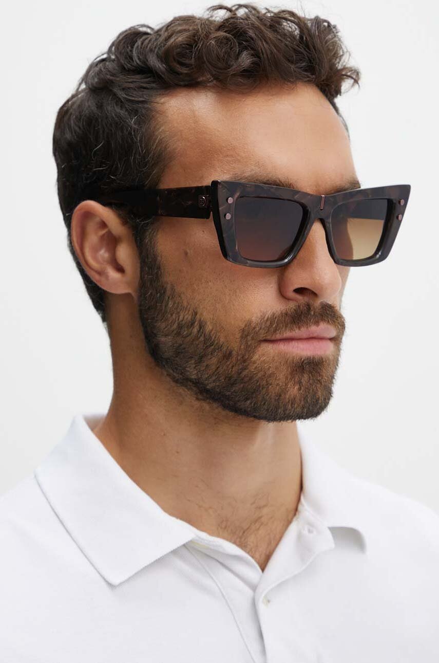 Γυαλιά ηλίου Balmain B - EYE χρώμα: καφέ, BPS.156D φωτογραφία