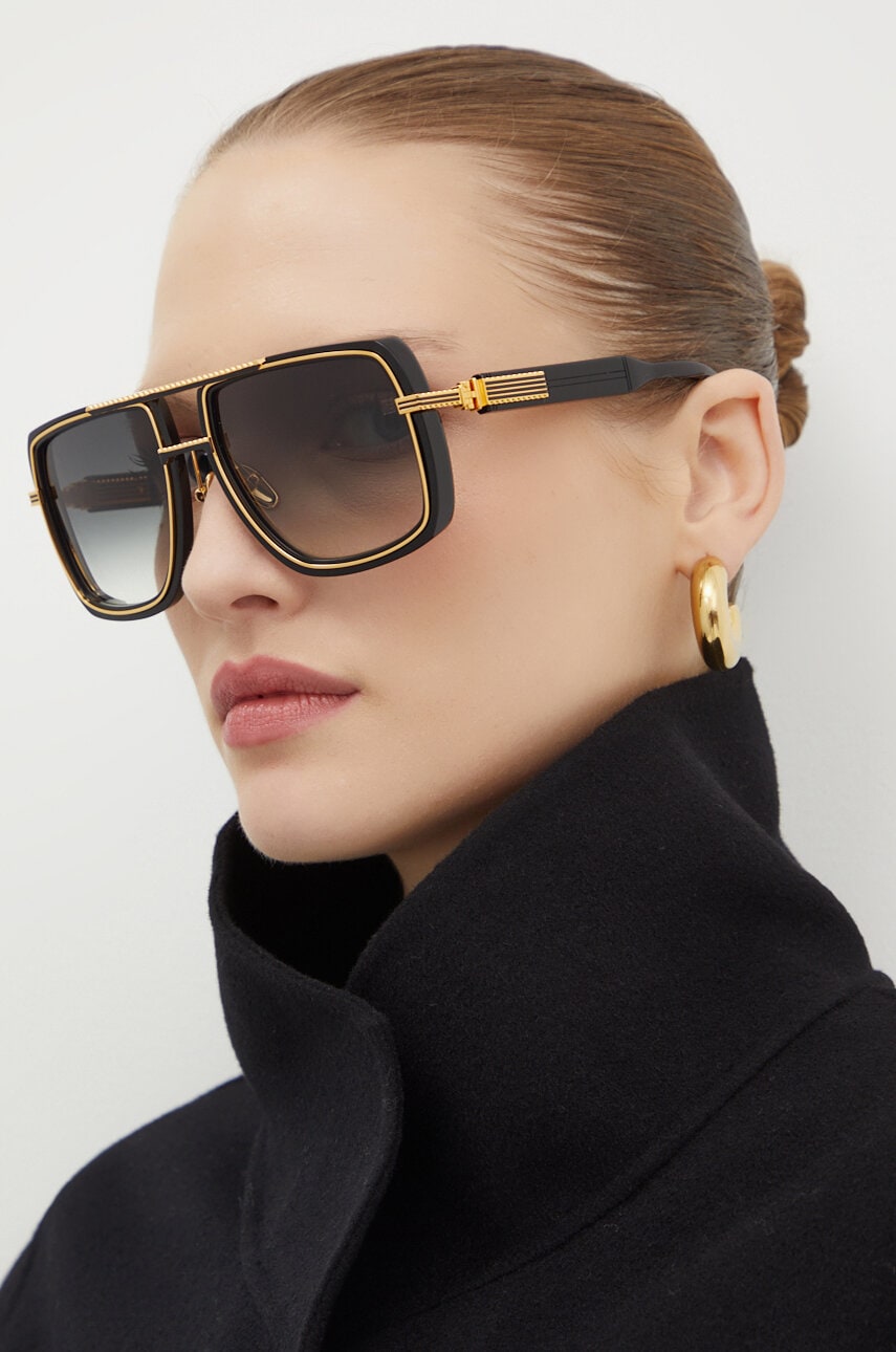Balmain ochelari de soare SOLDIER culoarea negru, BPS.160A Balmain ochelari de soare SOLDIER culoarea negru, BPS.160A