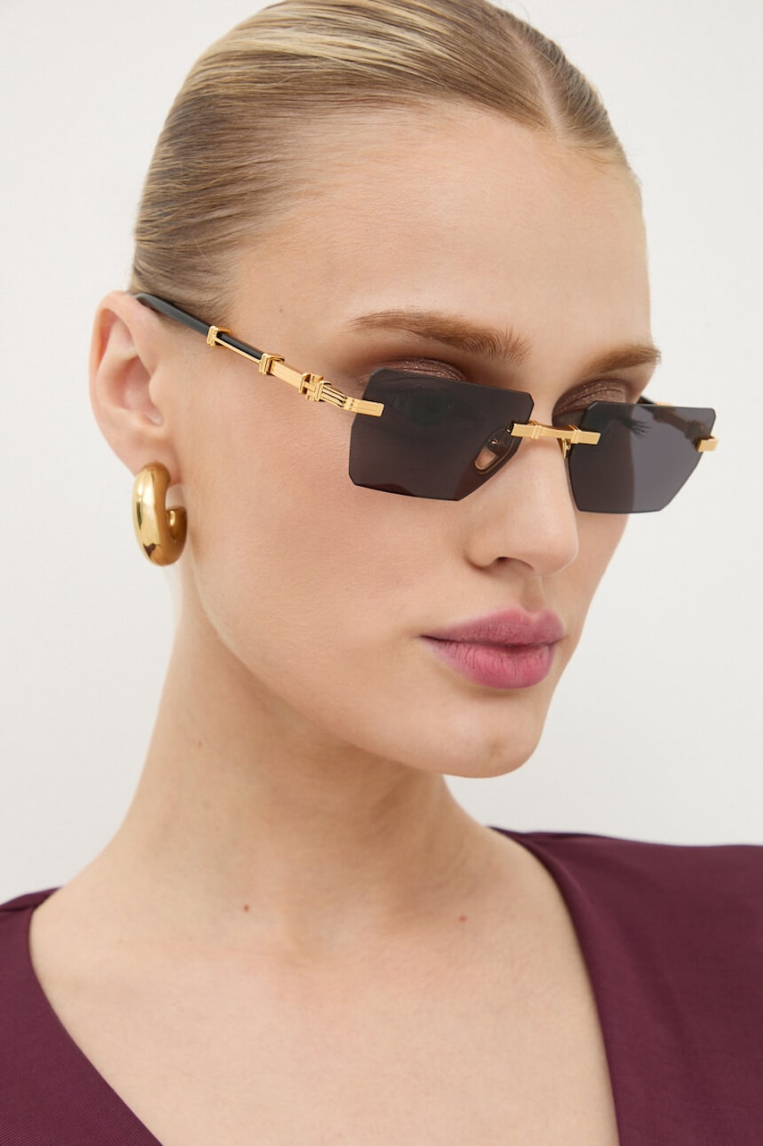 Balmain ochelari de soare SOLDIER culoarea auriu, BPS.150E Balmain ochelari de soare SOLDIER culoarea auriu, BPS.150E