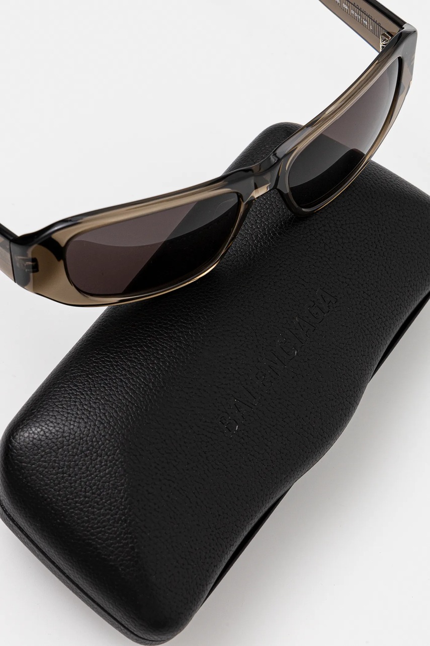 Γυαλιά ηλίου Balenciaga χρώμα: καφέ, BB0365S φωτογραφία