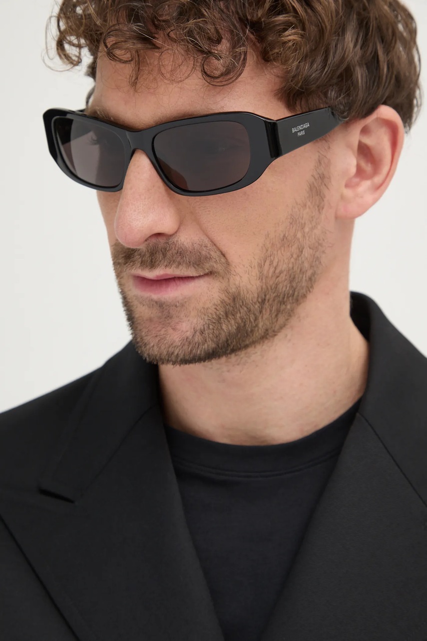 Γυαλιά ηλίου Balenciaga χρώμα: μαύρο, BB0365S φωτογραφία