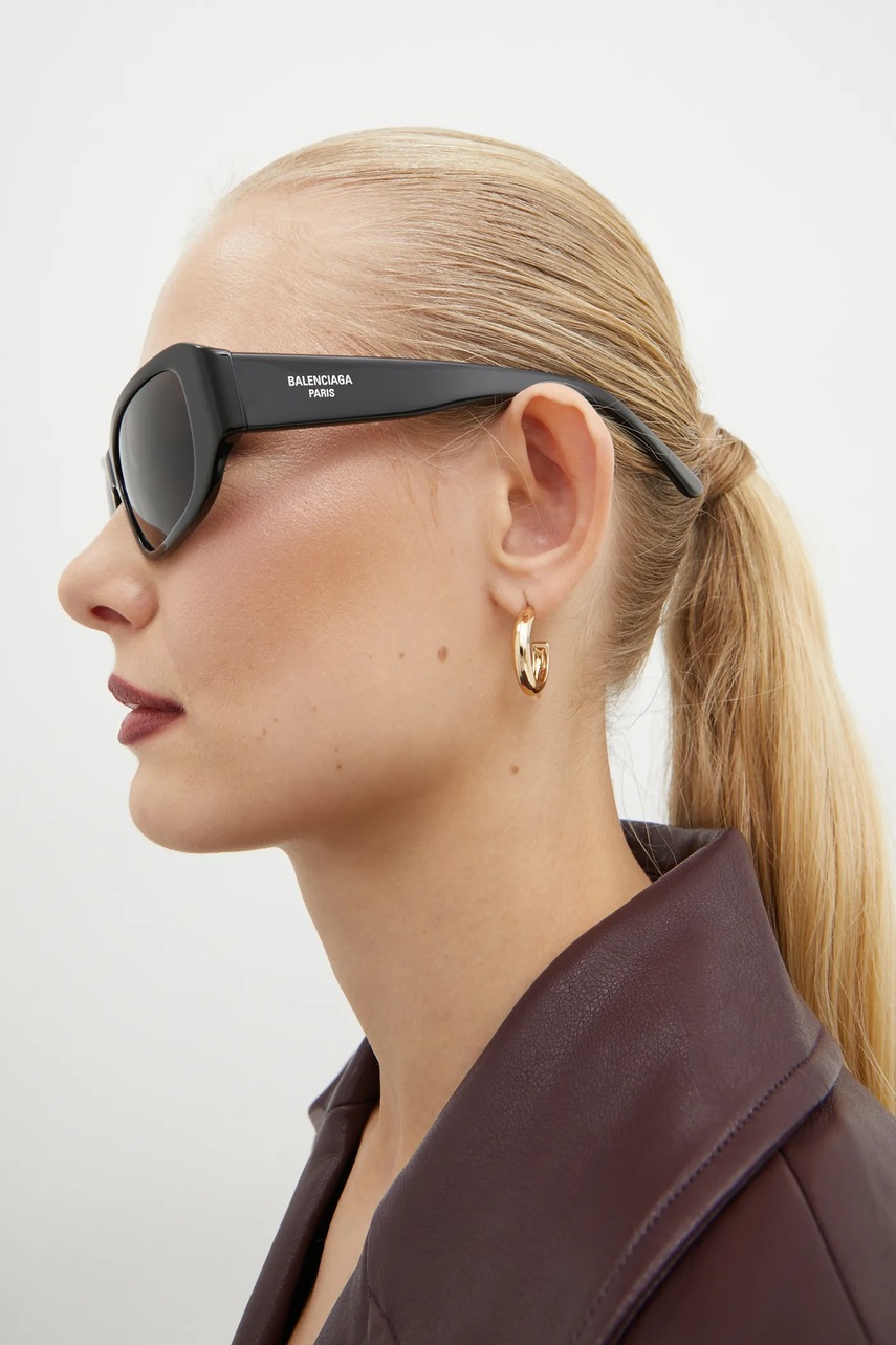 Γυαλιά ηλίου Balenciaga χρώμα: μαύρο, BB0365S φωτογραφία