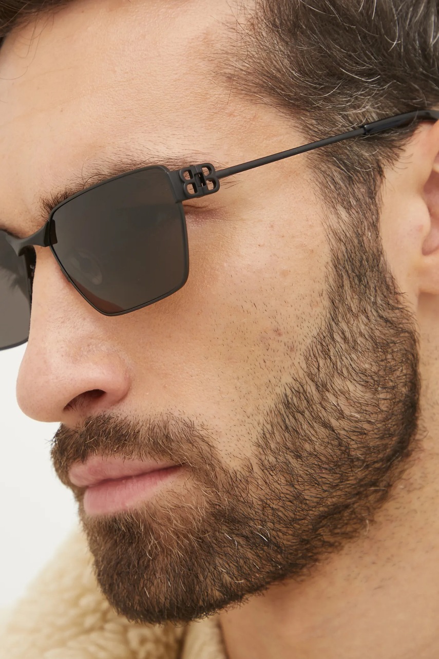 Γυαλιά ηλίου Balenciaga χρώμα: μαύρο, BB0374SK φωτογραφία