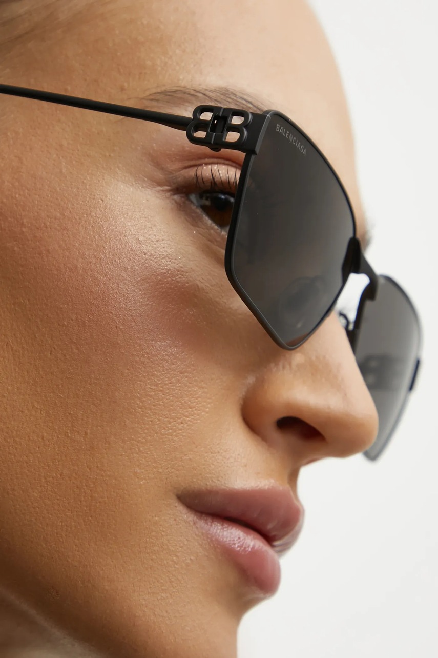 Γυαλιά ηλίου Balenciaga χρώμα: μαύρο, BB0374SK φωτογραφία