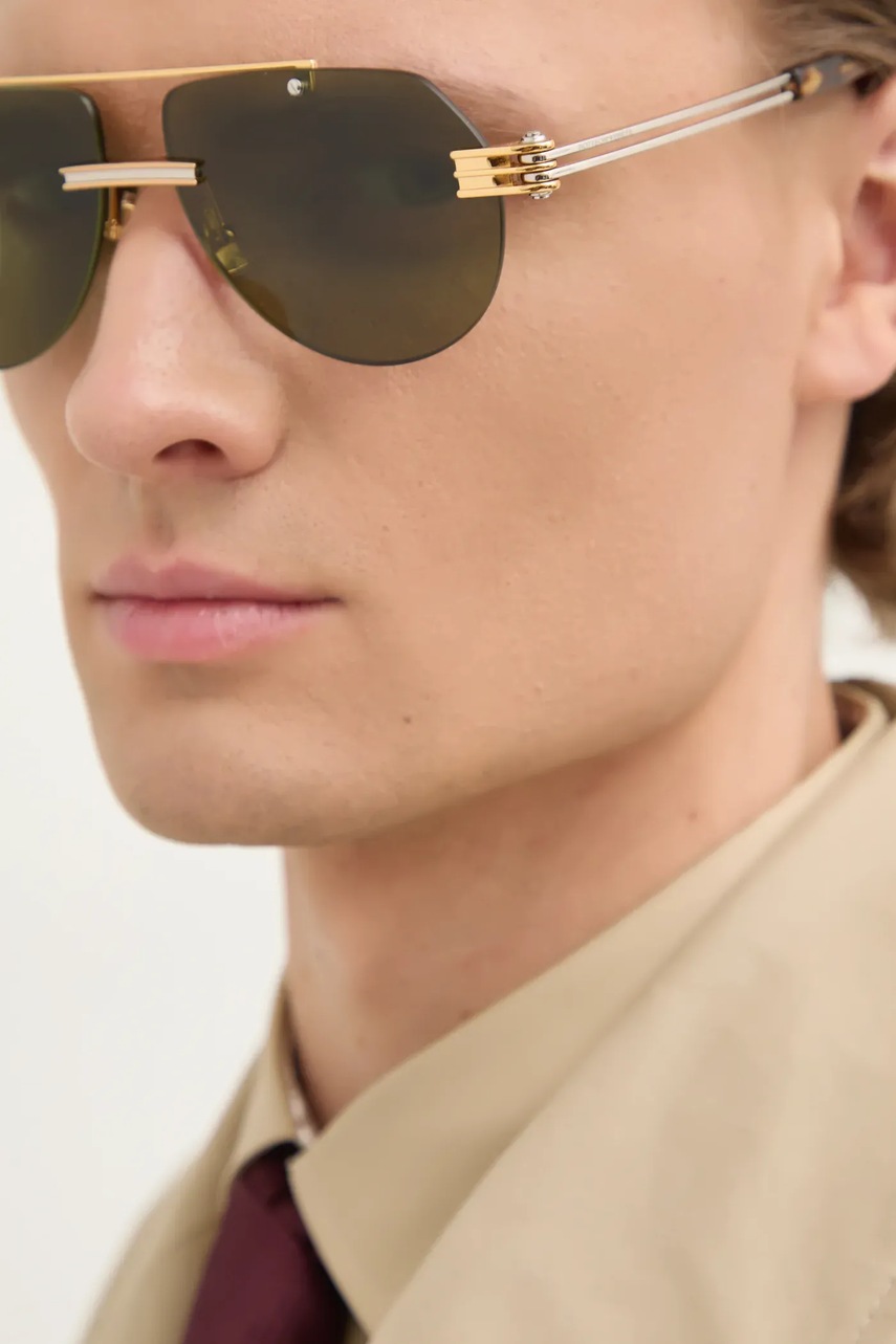 Γυαλιά Bottega Veneta χρώμα: χρυσαφί, BV1342S φωτογραφία