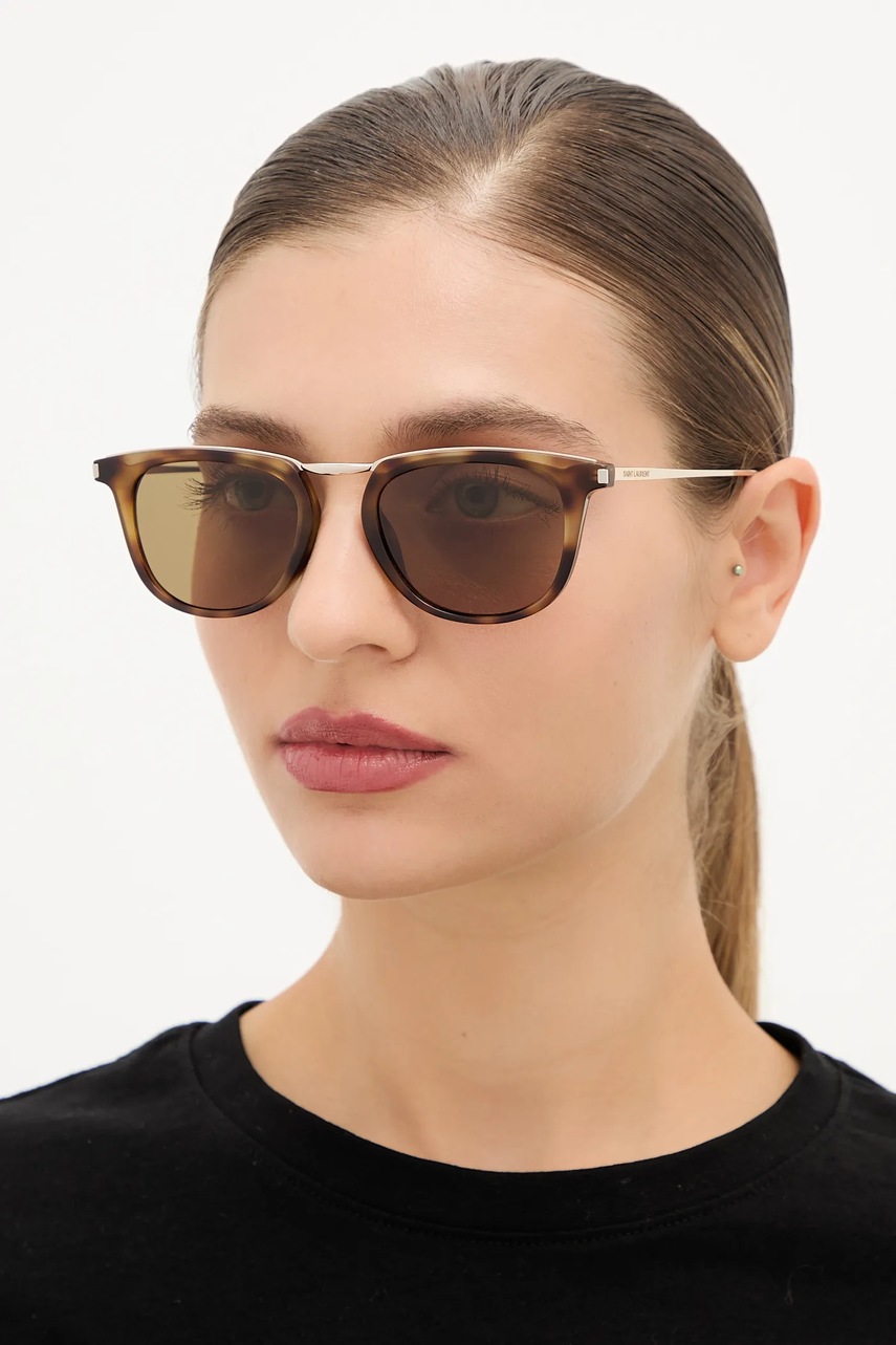 Солнцезащитные очки Saint Laurent цвет чёрный SL 753