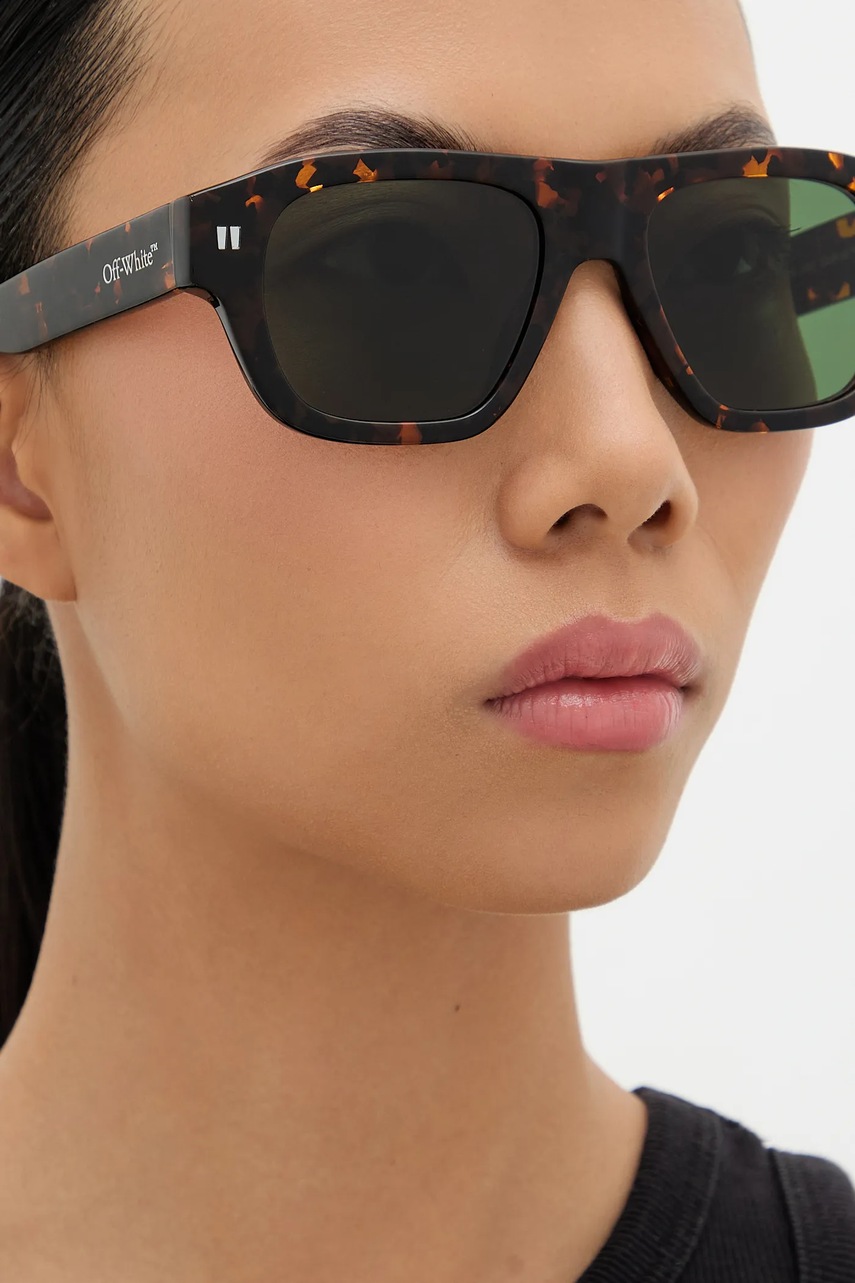 Γυαλιά ηλίου Off-White χρώμα: καφέ, OERI134_526055 φωτογραφία