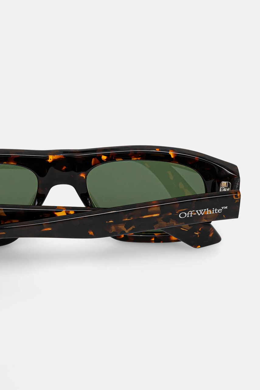 Γυαλιά ηλίου Off-White χρώμα: καφέ, OERI134_526055 φωτογραφία