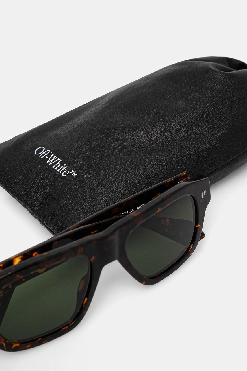 Γυαλιά ηλίου Off-White χρώμα: καφέ, OERI134_526055 φωτογραφία