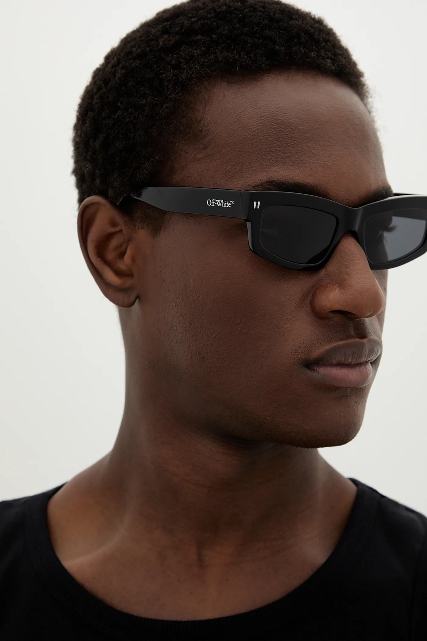 Γυαλιά ηλίου Off-White χρώμα: μαύρο, OERI135_541007 φωτογραφία