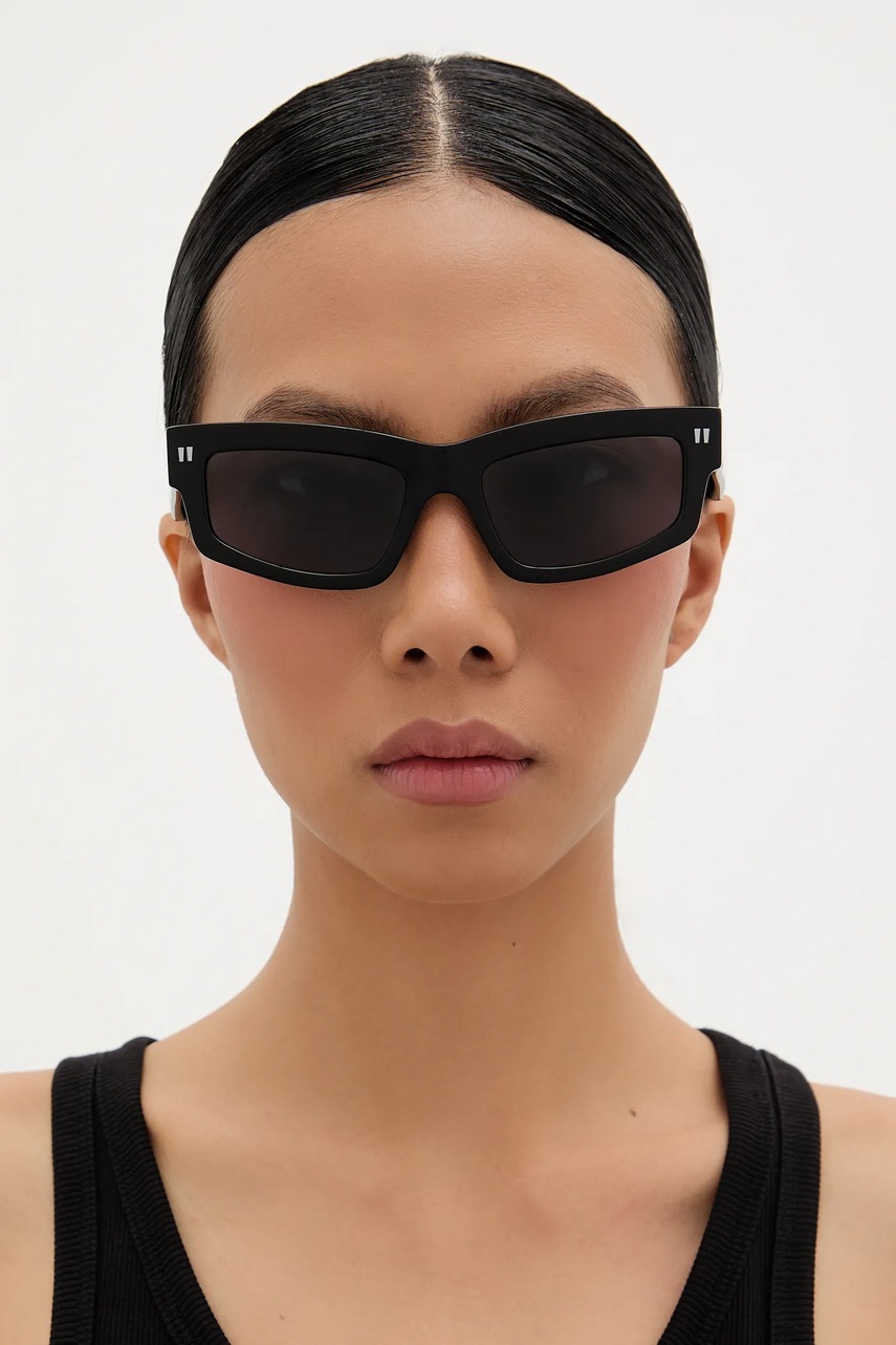 Γυαλιά ηλίου Off-White χρώμα: μαύρο, OERI135_541007 φωτογραφία