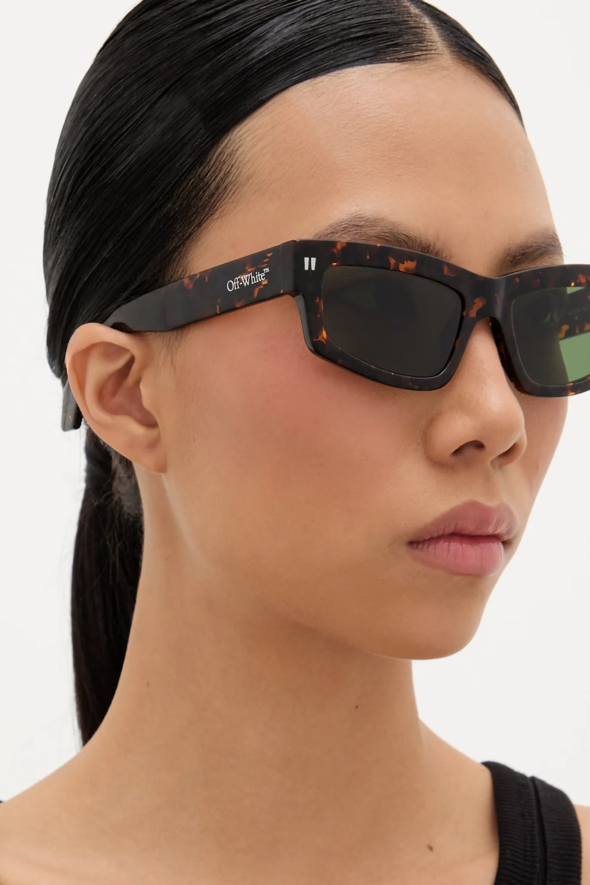 Γυαλιά ηλίου Off-White χρώμα: καφέ, OERI135_546055 φωτογραφία