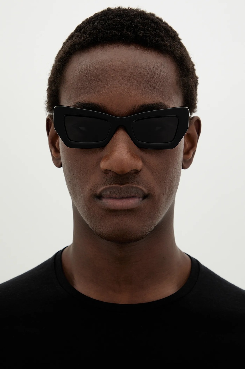 Γυαλιά ηλίου Off-White χρώμα: μαύρο, OERI137_511007 φωτογραφία