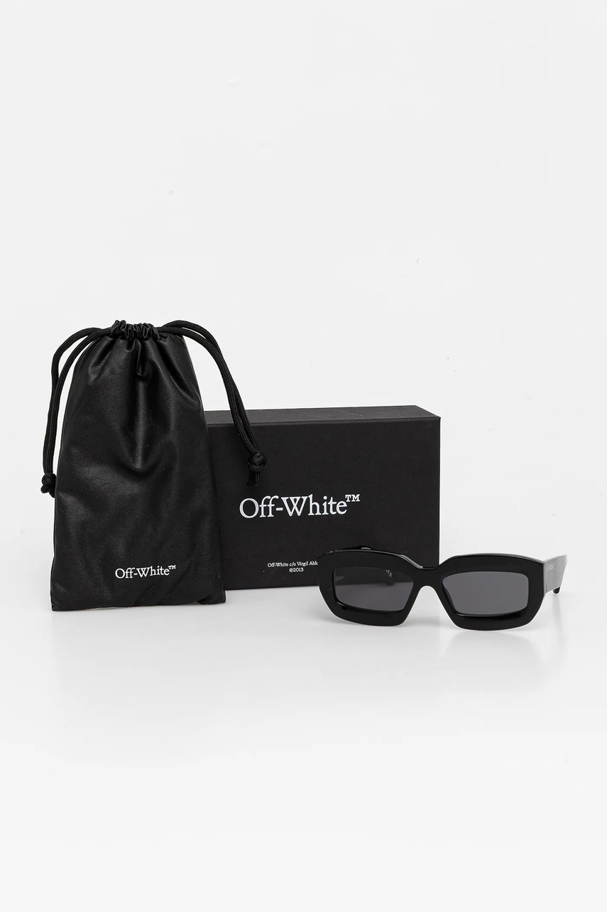 Γυαλιά ηλίου Off-White χρώμα: μαύρο, OERI138_541007 φωτογραφία